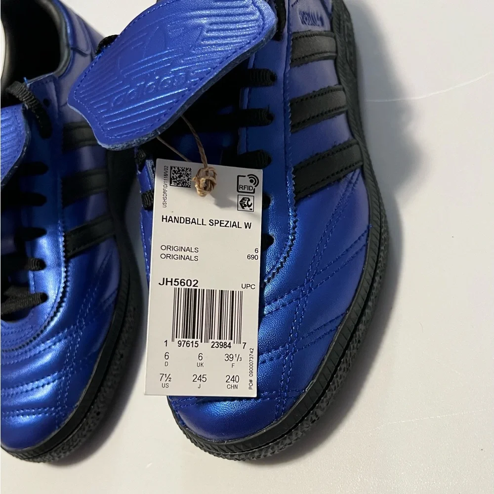 Women’s Adidas Handball Spezials Metallic Blue and Black , 7.5 - Picture 4 of 8